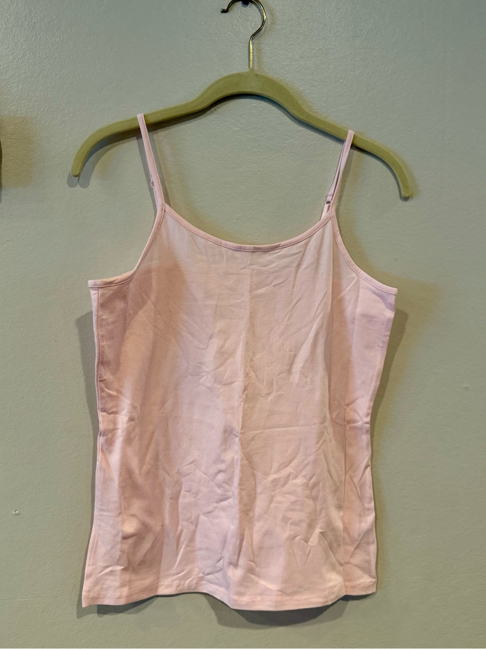 Place Light Pink Women's Cami Tank with Adjustable Straps